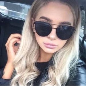 Black Mirrored Sunglasses